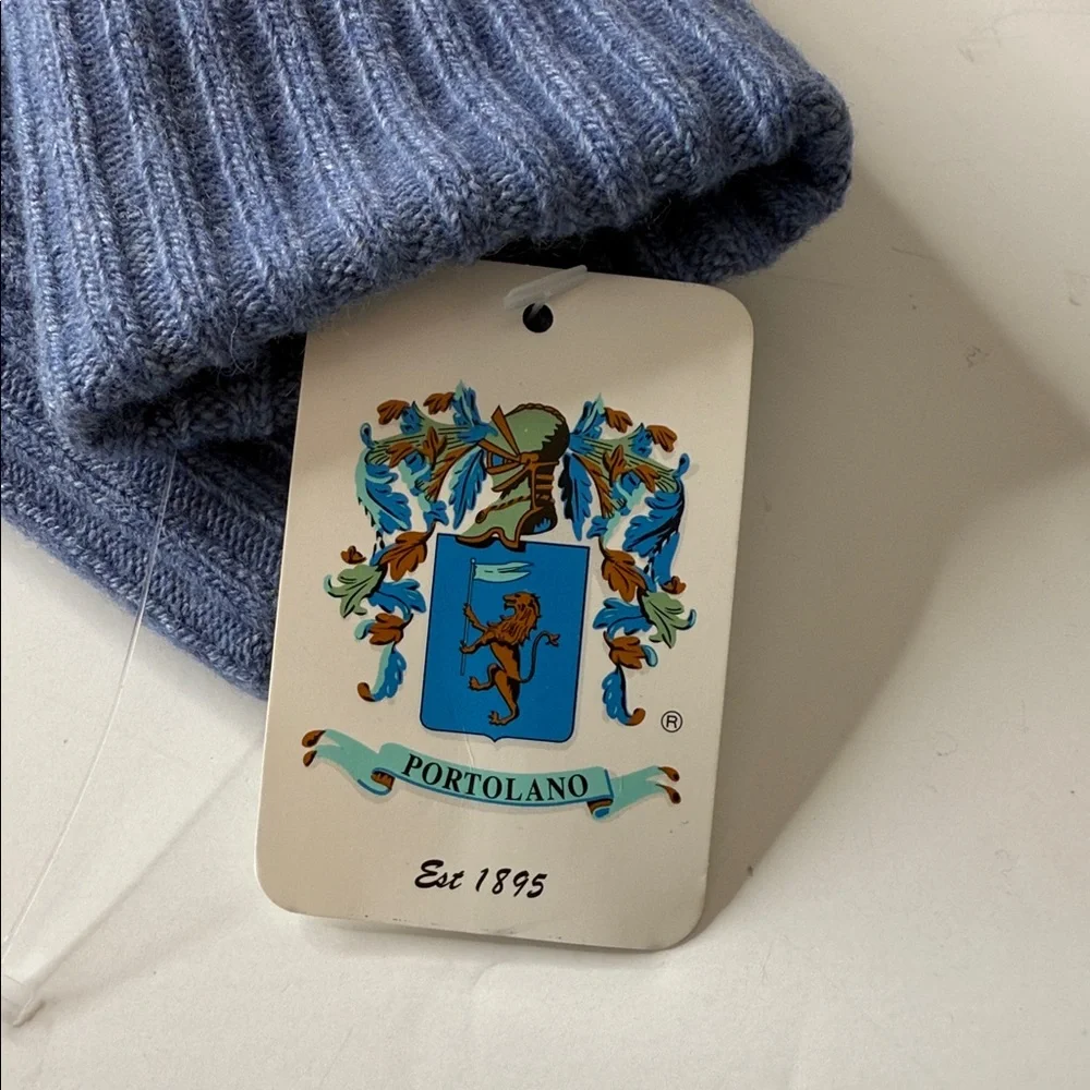 Portolano Italian Wool Blend Gloves Blue